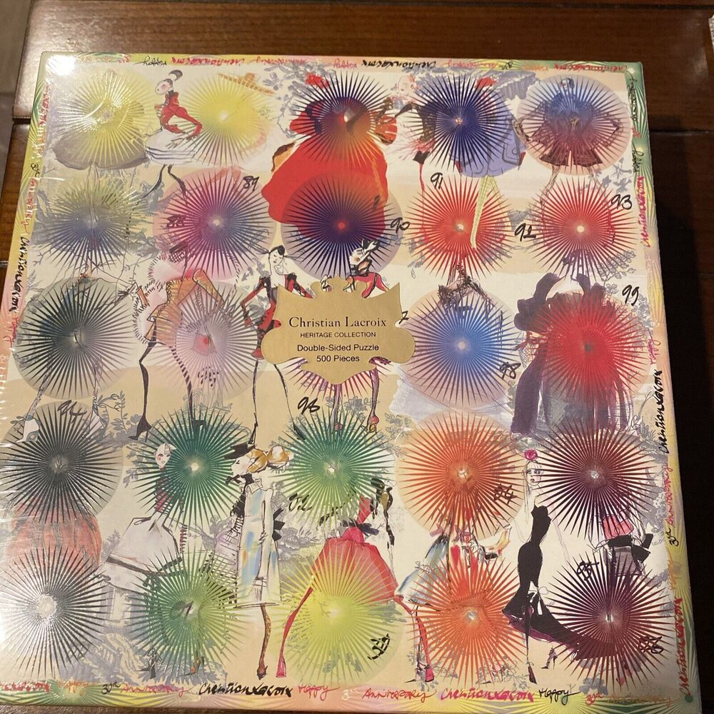 CHRISTIAN LACROIX Photocall DOUBLE SIDED Art Jigsaw Puzzle NEW SEALED